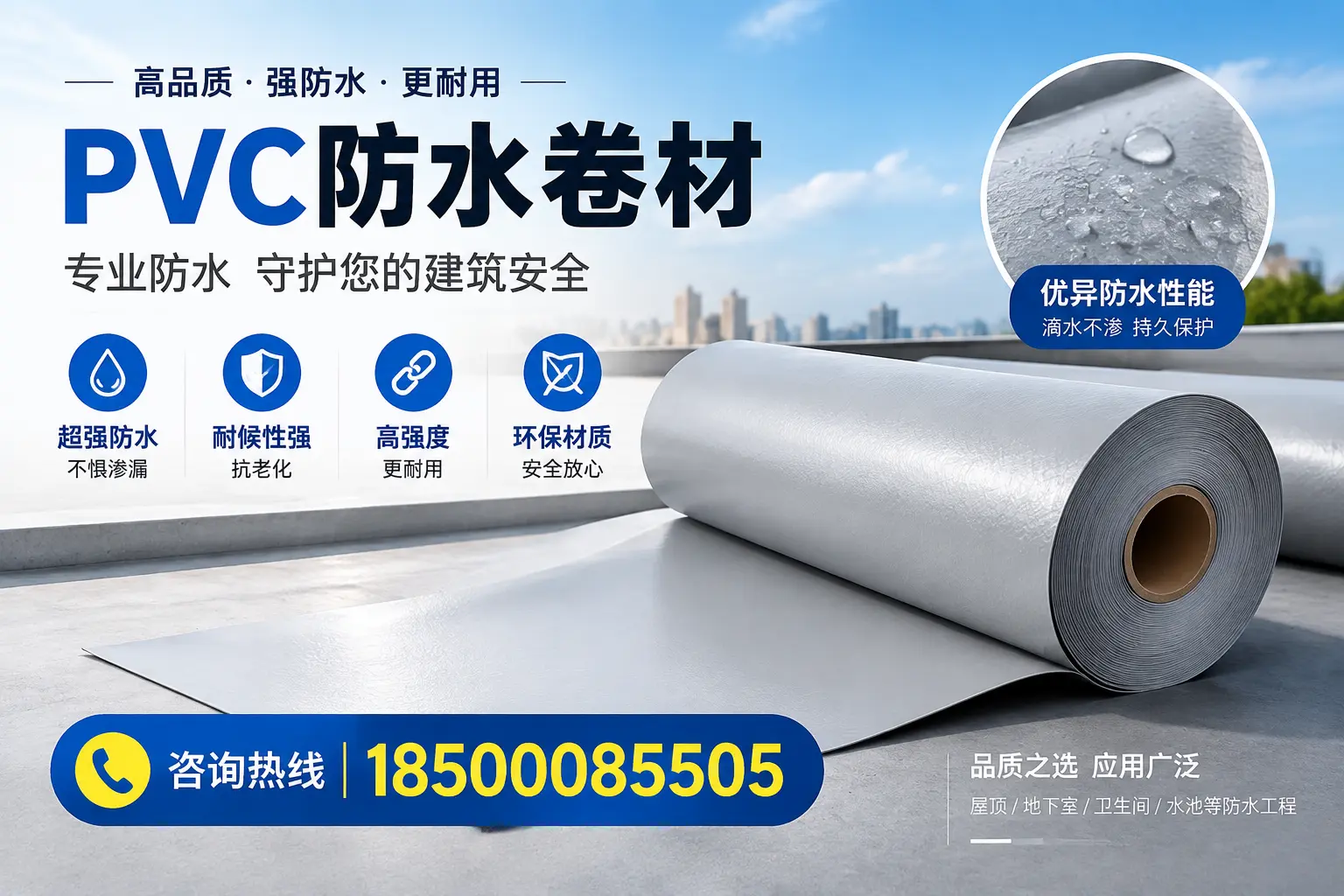 聊城地区pvc防水卷材的市场现状与发展趋势